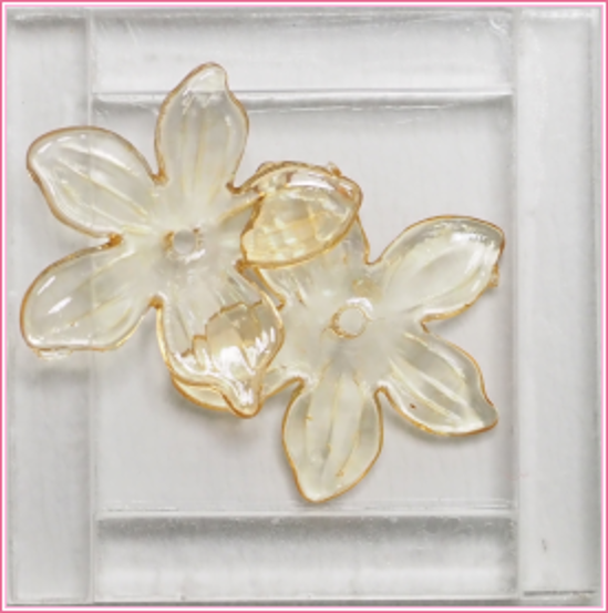 アクリルフラワー5Ｐ 西洋茜　約4個入り画像