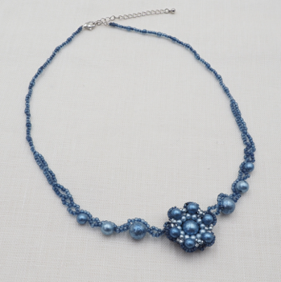 すくも藍キット　「シーノグロッサムⅠ」　ネックレスの画像
