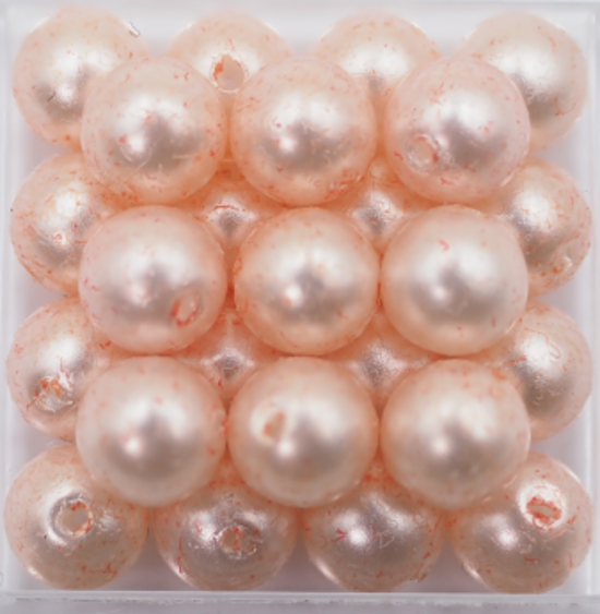 樹脂パール 6ｍｍ 紅赤橙 BRo-3 10個入り画像