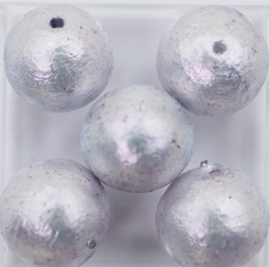 コットンパール 10ｍｍ 藍むらさき AB5-3 4個入り画像