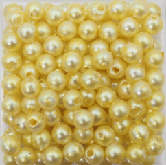 樹脂パール 3ｍｍ 花黄 BYe-1〜5+ 30個入りの画像