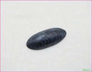 藍銘木　カボション ナツメ 20ｘ40ｍｍの画像