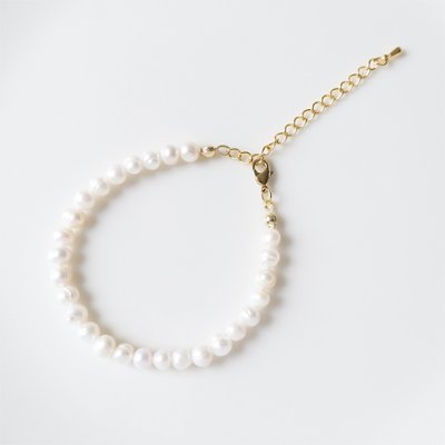 淡水パールのシンプルブレスレットの画像