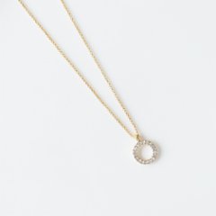 サークルのラインストーンのネックレスの画像