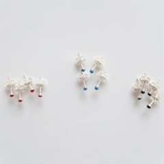 丸の4個セットSILVER925ピアスの画像