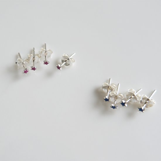 星の4個セットSILVER925ピアス画像