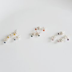 丸と星の4個セットSILVER925ピアスの画像