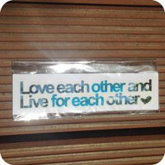 【ステッカー】Ocean's Love ステッカー"Love each other and Live for each other" ミニサイズ の画像