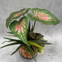 ミックスリーフラウンド（造花）の画像