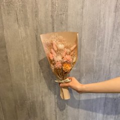 ドライフラワーおまかせ花束 Sサイズ ピンク系画像