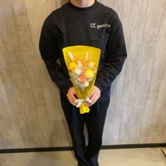 ドライフラワーおまかせ花束 Sサイズ オレンジ系画像