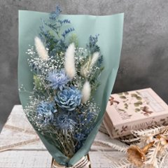 ドライフラワーおまかせ花束 Sサイズ ブルー系画像
