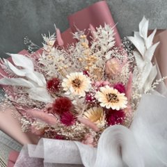 ドライフラワーおまかせ花束 DXサイズ ピンク系画像