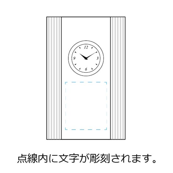 クリスタル時計・クリアサイド画像