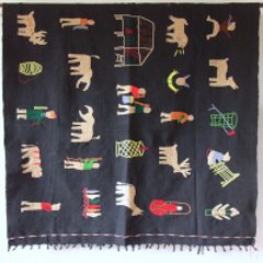 チン族の織物の画像