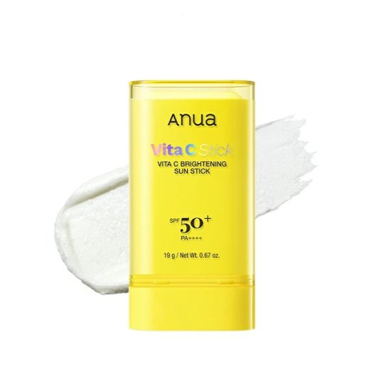 ANUA(アヌア) ビタC サンスクリーンUVスティック 19g SPF50+ PA++++ ビタミン 化粧下地 日焼け止め UVスティック プライマー ひんやり 持ち運び インナードライ肌 混合肌 画像