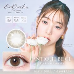 エバーカラーワンデーナチュラル モイストレーベルUV【1箱20枚入】全12カラー画像