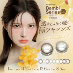 Angelcolor バンビシリーズ ヴィンテージワンデー【1箱10枚入】全7カラーの画像