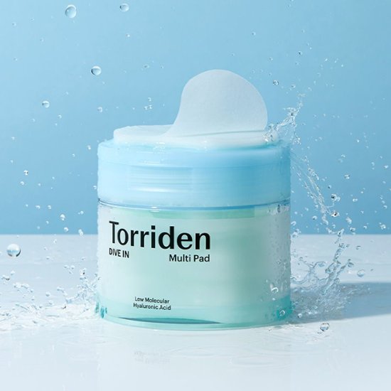 Torriden（トリデン） ダイブインマルチパッド 80枚入り スキンケア 乾燥 保湿 ふき取り化粧水 ヒアルロン酸 クーリングケア 無着色 無香料 敏感肌 トリデン 韓国コスメ画像