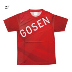 ゴーセン ユニ 限定Ｔシャツ【27.レッド】JPT31の画像