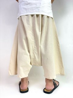 袴サルエルパンツ　ワイド　ビッグポケット　渦巻き　タイパンツ　ゆったり　男女兼用　2色画像
