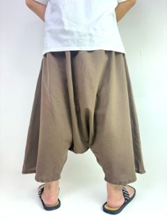 袴サルエルパンツ　ワイド　ビッグポケット　渦巻き　タイパンツ　ゆったり　男女兼用　2色画像