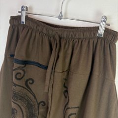 袴サルエルパンツ　ワイド　ビッグポケット　渦巻き　タイパンツ　ゆったり　男女兼用　2色画像