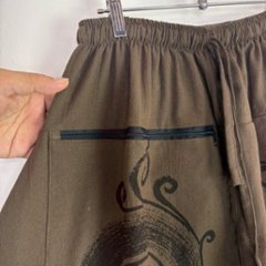 袴サルエルパンツ　ワイド　ビッグポケット　渦巻き　タイパンツ　ゆったり　男女兼用　2色画像