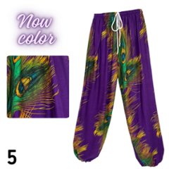 アラジンパンツ　タイパンツ　レーヨン　部屋着　ヨガ　タイマッサージ　男女兼用　　【650柄】画像