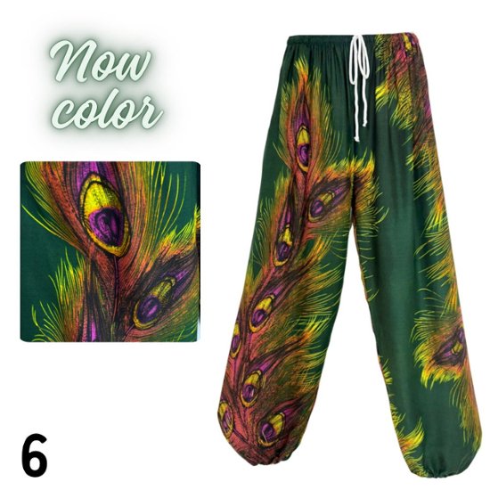 アラジンパンツ　タイパンツ　レーヨン　部屋着　ヨガ　タイマッサージ　男女兼用　　【650柄】画像