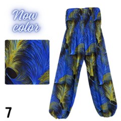 アラジンパンツ　タイパンツ　レーヨン　部屋着　ヨガ　タイマッサージ　男女兼用　　【650柄】画像