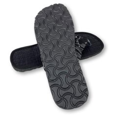 い草サンダル　和風　和装　ルームサンダル　スリッパ　軽量　鼻緒タイプ１ブラックゲリ生地　画像