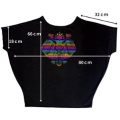 Tシャツ　ドルマン袖　夏　薄手　涼しい　ラメプリント　象柄画像