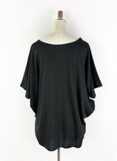 Tシャツ　ドルマン袖　夏　薄手　涼しい　ラメプリント　象柄画像