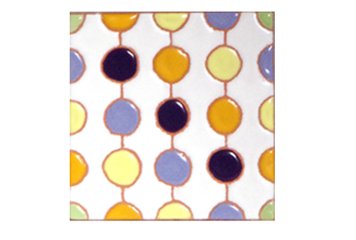 パターンタイル「ドット_しろ」75×75mmの画像