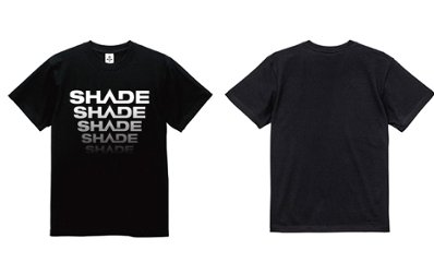 SHADE グラデーションロゴ Tシャツ　ブラックの画像