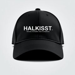 HALKISST　キャップ　ブラック×ホワイトの画像