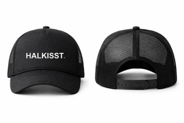 HALKISST　キャップ　ブラック×ホワイトの画像