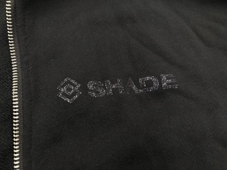 スタンドカラージャケット　ブラック×ブラックグリッター画像