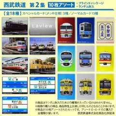 鉄道プラ板１０枚アソート 西武鉄道車両イラスト　西武鉄道駅名標 第１集　第２集 第３集　第４集画像