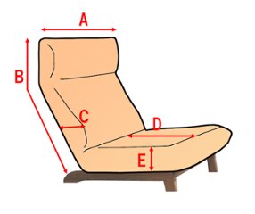 別注 ソファーカバー オーダー リクライニング 一人掛け 肘無し画像