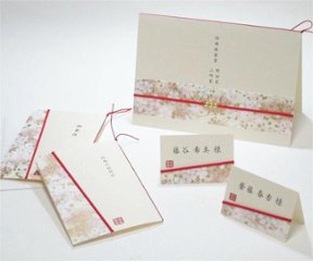 友禅和紙＜白桜＞　サンプルの画像