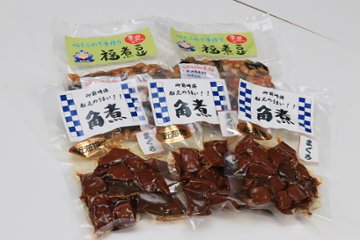 角煮(まぐろ)3個・福煮豆2個セット画像