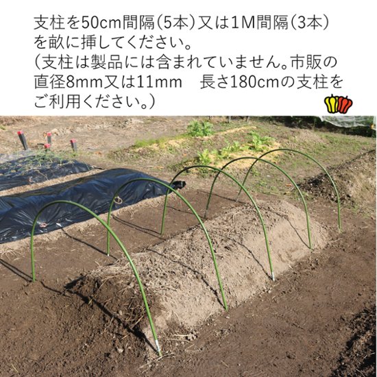 ビニールハウス　 菜園用らくらく保温カバー2M（作業窓2カ所））画像