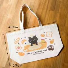 猫のパン屋さんトートバッグ画像
