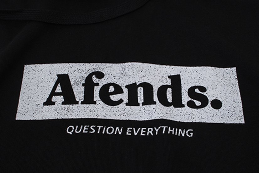 AFENDS/アフェンズ/パーカー/ブラック/ロンハーマン取扱/サファリ掲載画像