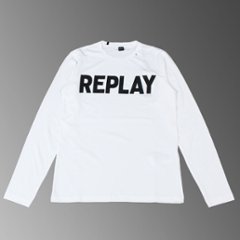 リプレイ/REPLAY/ロゴＴシャツ/サファリ/LEONの画像