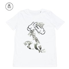 Trendy & Rare トレンディ＆レア 半袖Tシャツ Tシャツ ユニセックス イタリアブランド 2018SS ドル ミッキーの画像