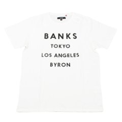 BANKS / バンクス カットソー ワンポイントロゴ  ホワイトー サーフの画像