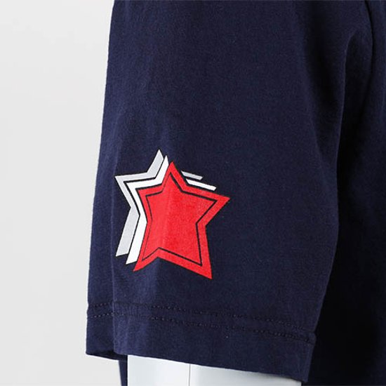 Atlantic STARS アトランティックスターズ バックプリント メンズ  Tシャツ ネイビー 2018ss ams1847画像